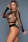 2155 Play With Me Bodystocking Black