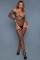2156 Alluring Fishnet Bodysuit Black