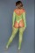 2156 Alluring Fishnet Bodysuit Neon Green
