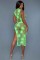 2163 All Night Long Dress Neon Green