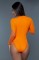 2220 Malibu Zip Up Swimsuit Orange