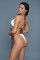2291 Tahiti Sunrise Bikini - White Brown