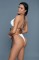 2291 Tahiti Sunrise Bikini White/Brown