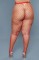 2303 Cant Back Down Pantyhose Red