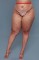 2304 Oversized Fishnet Pantyhose Red