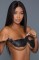 2325 Petals Lace Breast Lift - Black