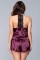 BW1787PUR Jasmina Satin Cami & Short Set