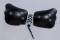BWXW034BK Silicone Tie Up Bra - Black