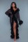 BW834 Glamour Robe - Black