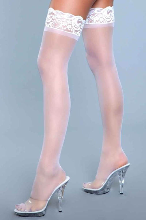 White stay up thigh highs hotsell