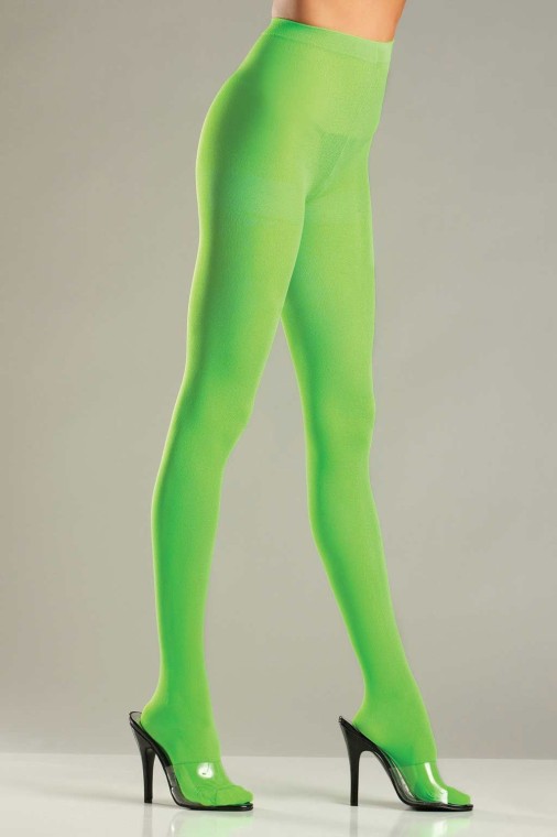 BeWicked BW620LG Opaque Pantyhose - Lime Green in Hosiery, Leggings,  Stockings and Socks - $7.99