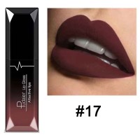 Waterproof Glossy MakeUp Lipstick - Burgundy