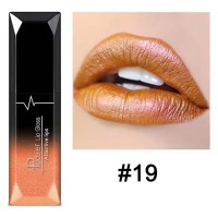 Waterproof Glossy MakeUp Lipstick - Gold