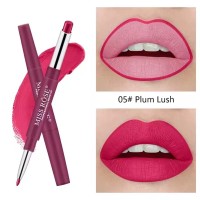 Lipgloss Beauty Matte Pencil Makeup Long Lasting Tint Pencil Plum Lush #5 Lipstick - HotPink