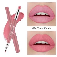 Lipgloss Beauty Matte Pencil Makeup Long Lasting Tint Pencil Violet Fatale #7 Lipstick - Pink