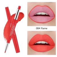 Lipgloss Beauty Matte Pencil Makeup Long Lasting Tint Pencil Flame #8 Lipstick - Red