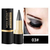 Long Lasting 24H WaterproofGel Eye Shadow Pencil Eyeliner - Black Dark