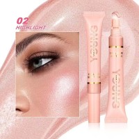 Liquid Air Cushion Highlight Blush Stick Contour Pearlescent Delicate Shimmer Cream - Highlight Pink