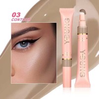 Liquid Air Cushion Highlight Blush Stick Contour Pearlescent Delicate Shimmer Cream - Contour Tan