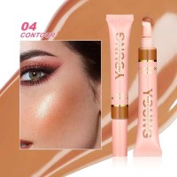 Liquid Air Cushion Highlight Blush Stick Contour Pearlescent Delicate Shimmer Cream - Contour Brown