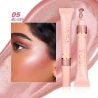 Liquid Air Cushion Highlight Blush Stick Contour Pearlescent Delicate Shimmer Cream - Blush Pink