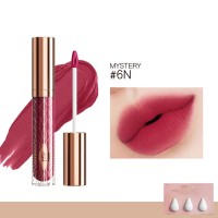 No Stain on Cup Nude Color Series Velvet Fog Feeling Liquid Mystery #6N Lipstick - Red