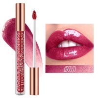 Sparkling Lipstick Moisturizing Liquid Lipstick - HotPink