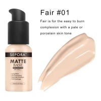 Liquid Foundation Waterproof Long Lasting Matte Moisturizing Brightening Concealer CC Cream Base Makeup - Fair Beige