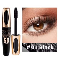 5D Waterproof Natural Roll Up Non-caking and Prolonged Eye Mascara - Black