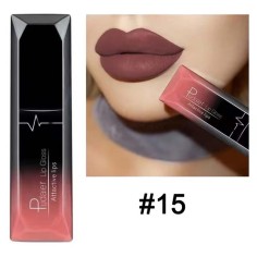 Waterproof Glossy MakeUp Lipstick - Brown