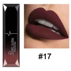 Waterproof Glossy MakeUp Lipstick - Burgundy
