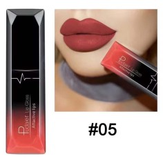 Waterproof Glossy MakeUp Lipstick - Red