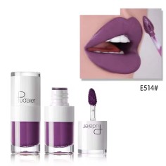 Waterproof Non Stick Glossy Liquid Lipstick - Purple