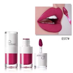 Waterproof Non Stick Glossy Liquid Lipstick - HotPink