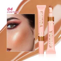 Liquid Air Cushion Highlight Blush Stick Contour Pearlescent Delicate Shimmer Cream - Contour Brown