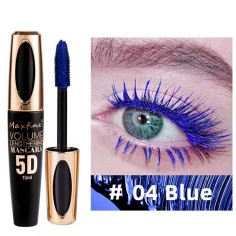 5D Waterproof Natural Roll Up Non-caking and Prolonged Eye Mascara - Blue