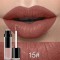 Non-sticky Cup Waterproof Long Lasting Lip Gloss Matte Liquid Lipstick - Burgundy