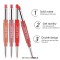 Lipgloss Beauty Matte Pencil Makeup Long Lasting Tint Pencil Ruby Lush #4 Lipstick - HotPink
