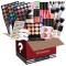 Eyeshadow Eyeliner Eyebrow Pen Lipstick Lip Gloss Primer Foundation Loose Powder Brushes Cosmetic Gift Box