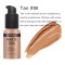 Liquid Foundation Waterproof Long Lasting Matte Moisturizing Brightening Concealer CC Cream Base Makeup - Tan