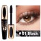 5D Waterproof Natural Roll Up Non-caking and Prolonged Eye Mascara - Black