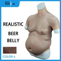 Silicone Dad Waist Beer Belly Fat Funny Cosplay Bodysuit