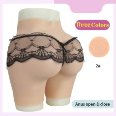 Fake Butt Silicone Hip Vagina Panties for Cosplayers Crossdresser Transgender Shemale Drag Queen