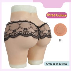 Fake Butt Silicone Hip Vagina Panties for Cosplayers Crossdresser Transgender Shemale Drag Queen