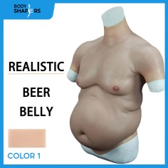 Silicone Dad Waist Beer Belly Fat Funny Cosplay Bodysuit