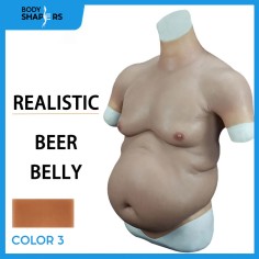 Silicone Dad Waist Beer Belly Fat Funny Cosplay Bodysuit