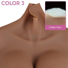 Fake Boobs Half Body Suit Breasts Enhancer B to E Cup 7th Generation for Transgenders Cosplayers Dragqueens Crossdressers