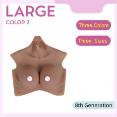 8th Latest Generation Airbag Filling Artificial Silicone Breasts Three Sizes Boobs - Large