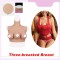 Silicone Three Tits Alien C Cup Fake Boobs
for Transgender Crossdresser Sissy 3 Nipples
