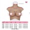Fake Boobs Half Body Suit Breasts Enhancer B to E Cup 7th Generation for Transgenders Cosplayers Dragqueens Crossdressers
